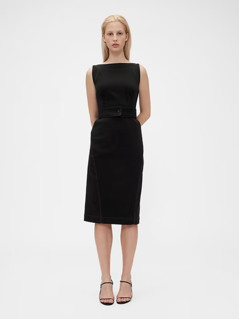 GapStudio Seamed Denim Dress